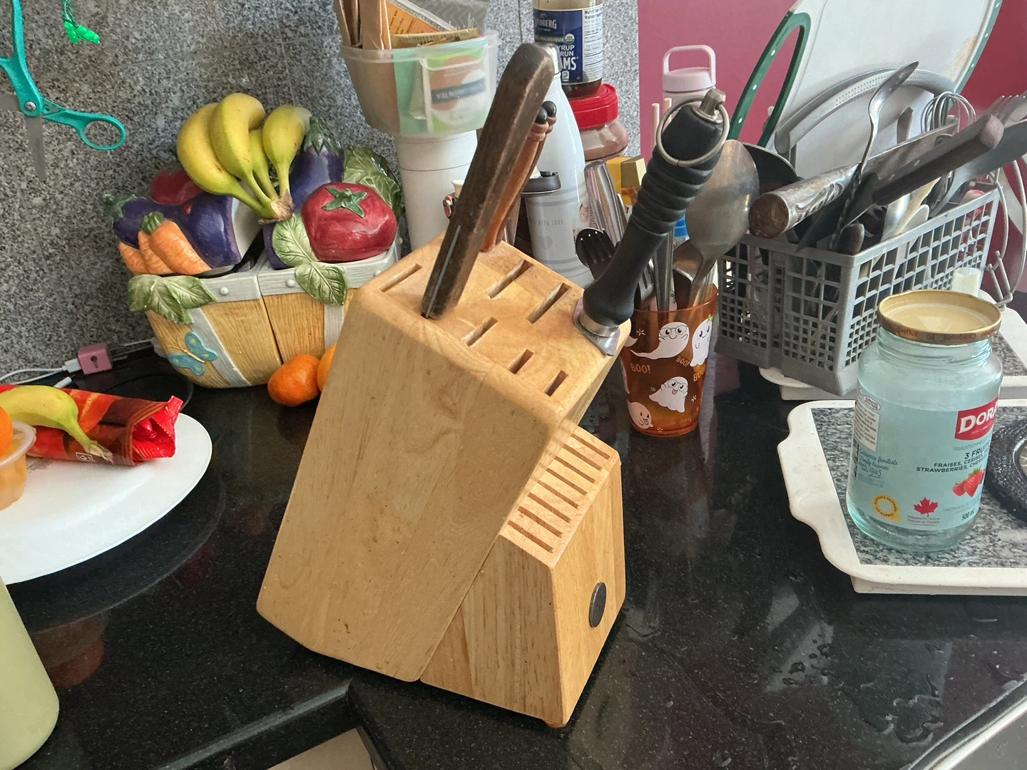 Wooden Knife Block , utensil include - photo 4