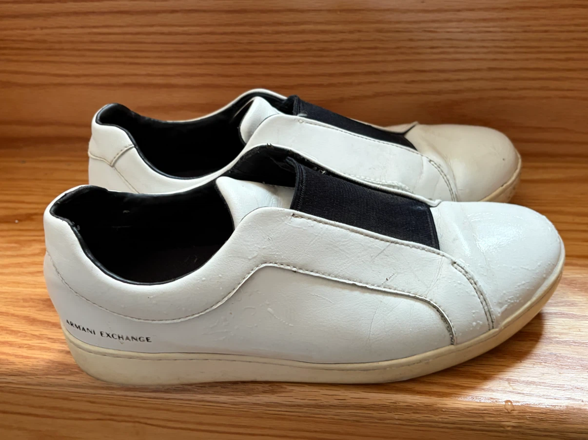 Armani Exchange White Slip-On Sneakers - photo 2