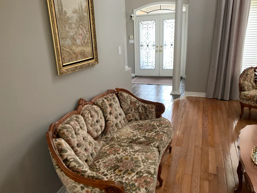 Vintage Floral Sofa and Matching Armchair - photo 3