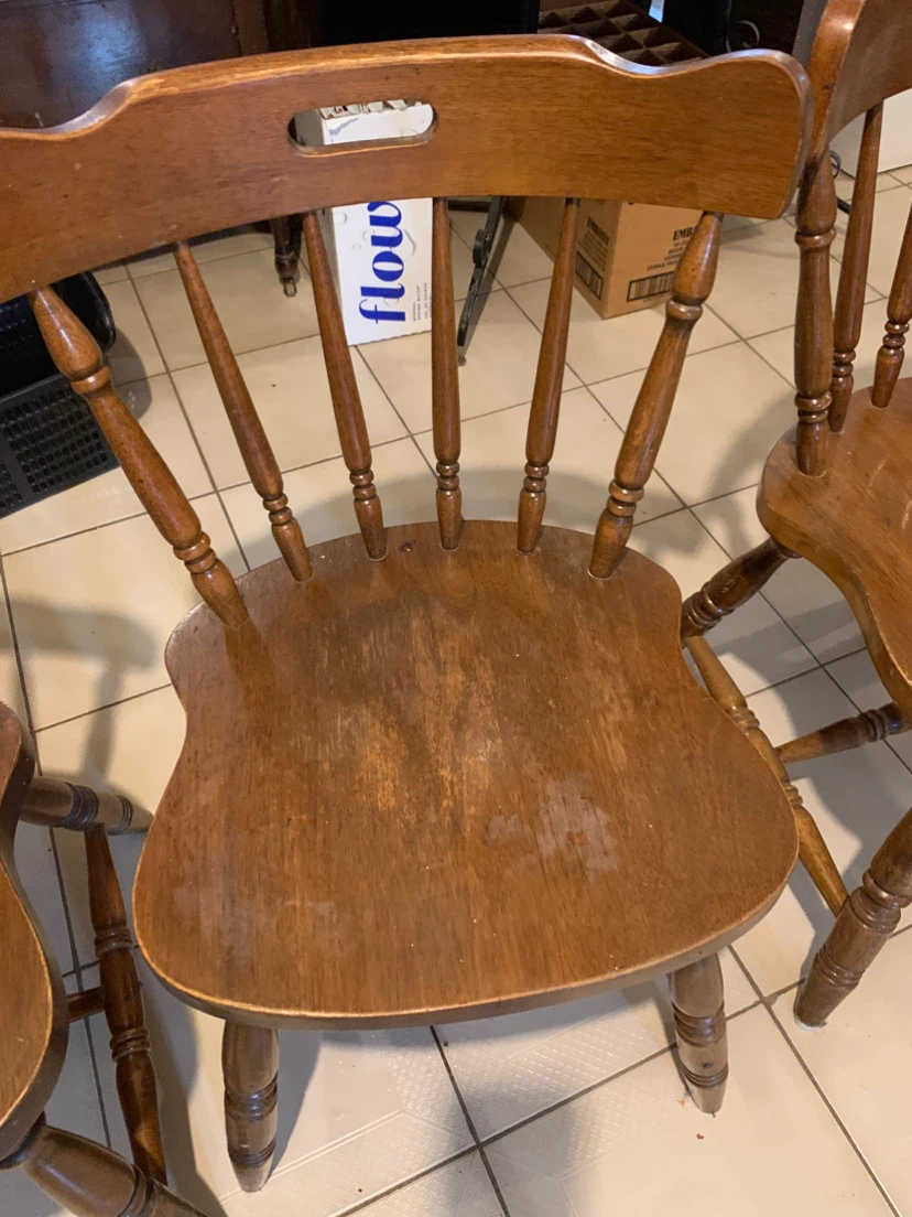 Set of 4 Wooden Windsor Dining Chairs - photo 4