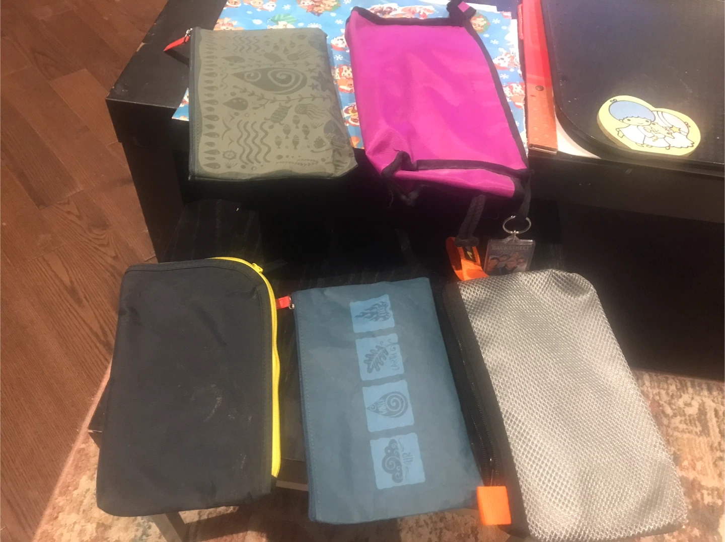 Set of 5 Travel Toiletry Pouches (all $5)