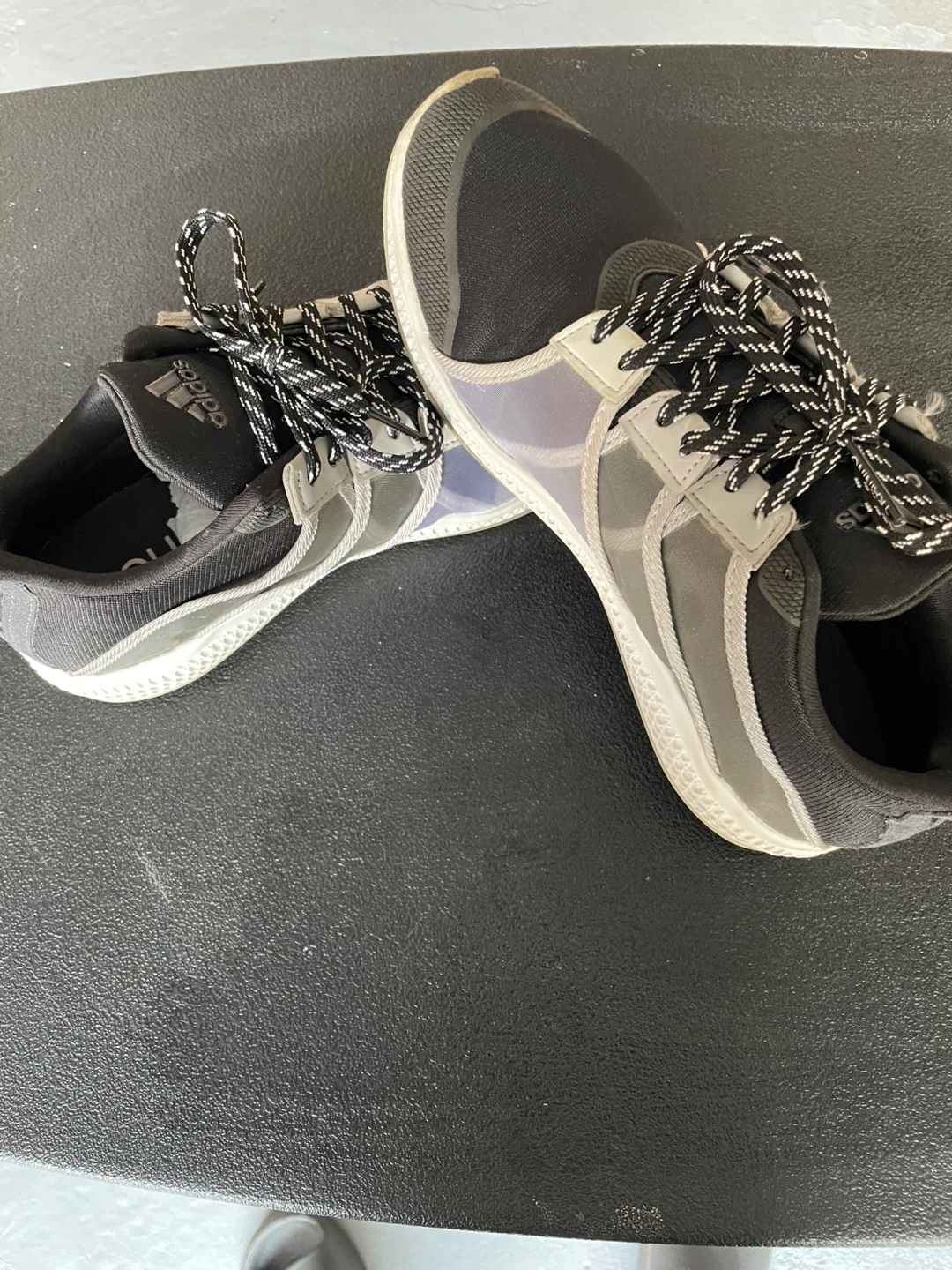 Adidas Bounce Running Shoes Black and Grey - photo 2