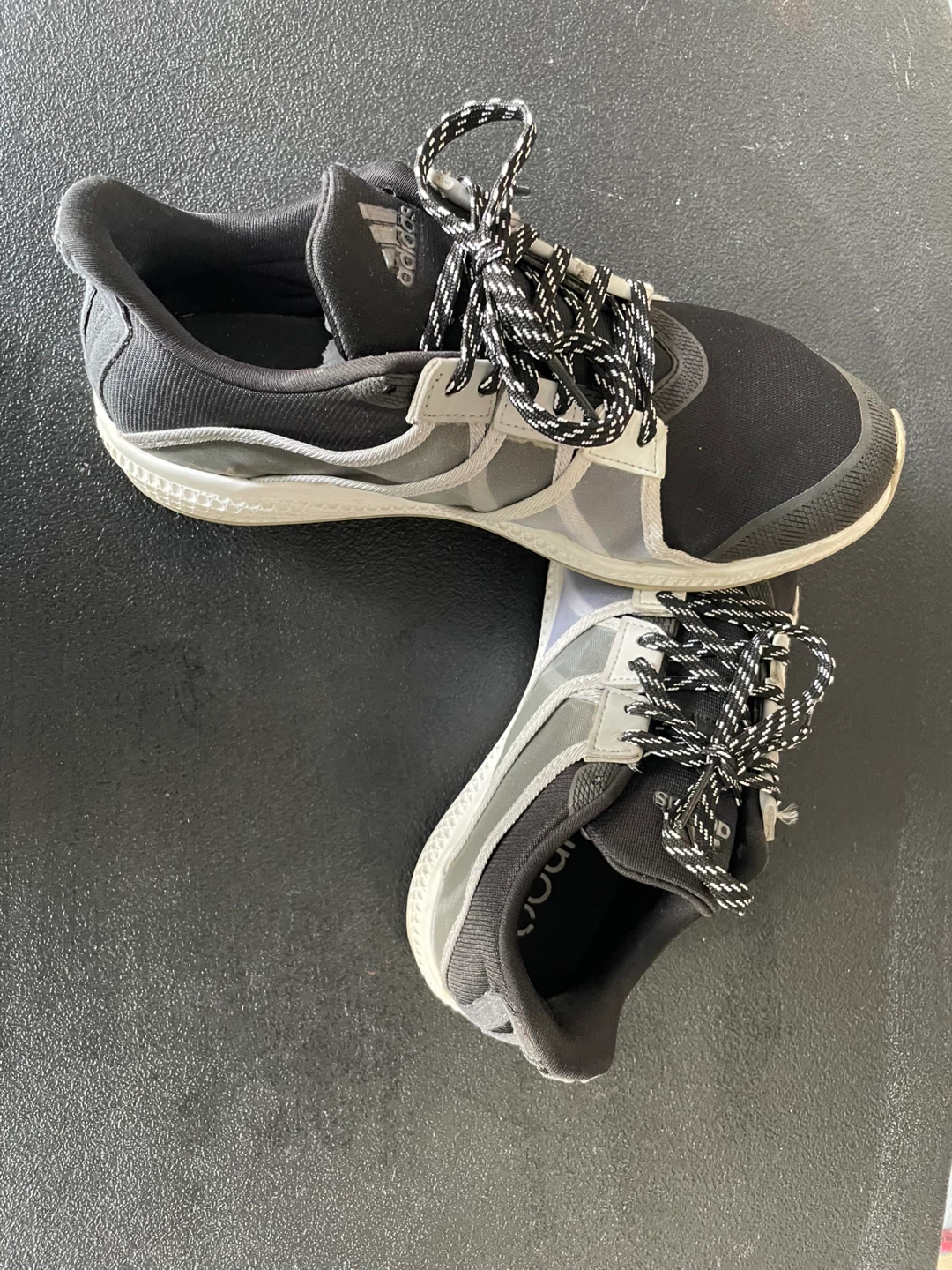 Adidas Bounce Running Shoes Black and Grey - photo 3