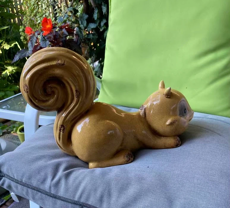 Vintage Ceramic Squirrel Figurine