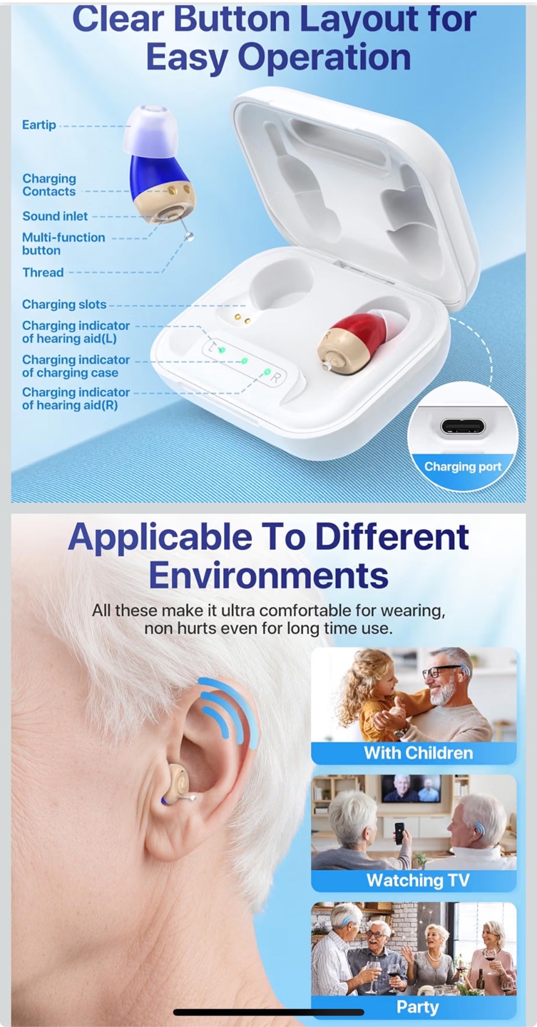 Eumspo Rechargeable In-Ear Hearing Aids - photo 5