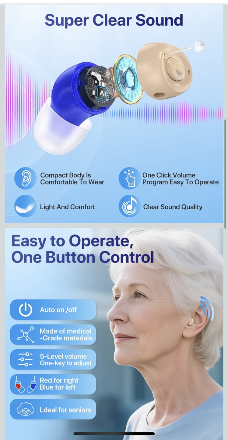 Eumspo Rechargeable In-Ear Hearing Aids - photo 3