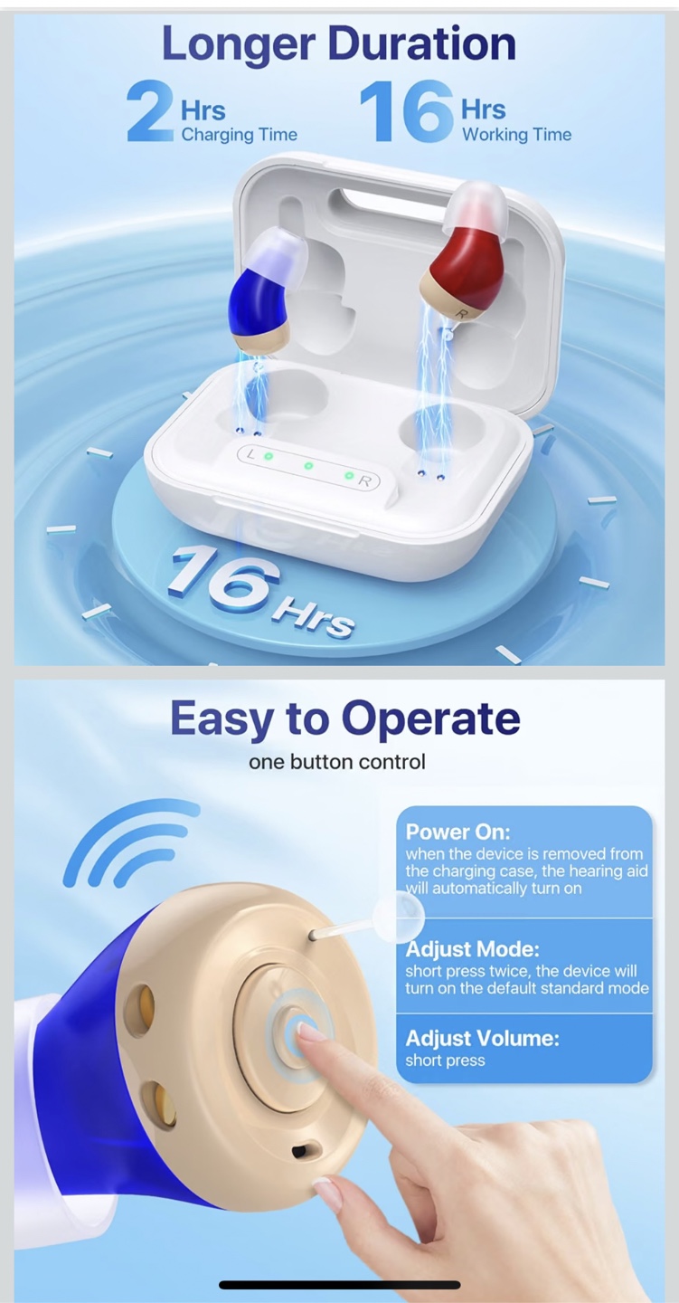 Eumspo Rechargeable In-Ear Hearing Aids - photo 4