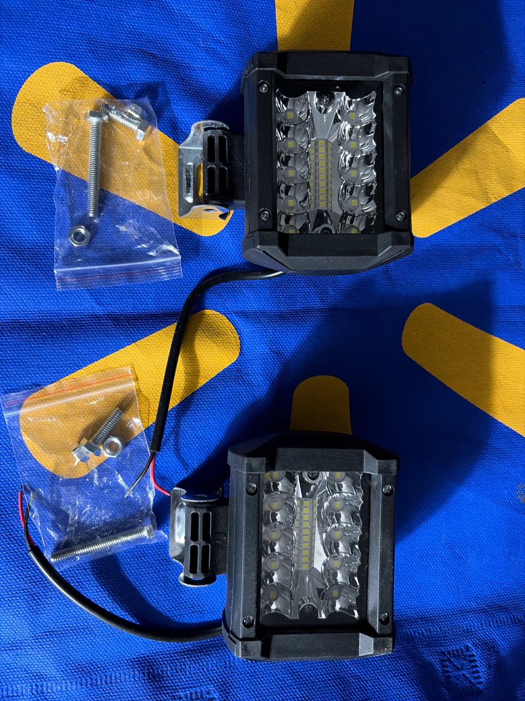 Set of 2 LED Spotlights with Hardware