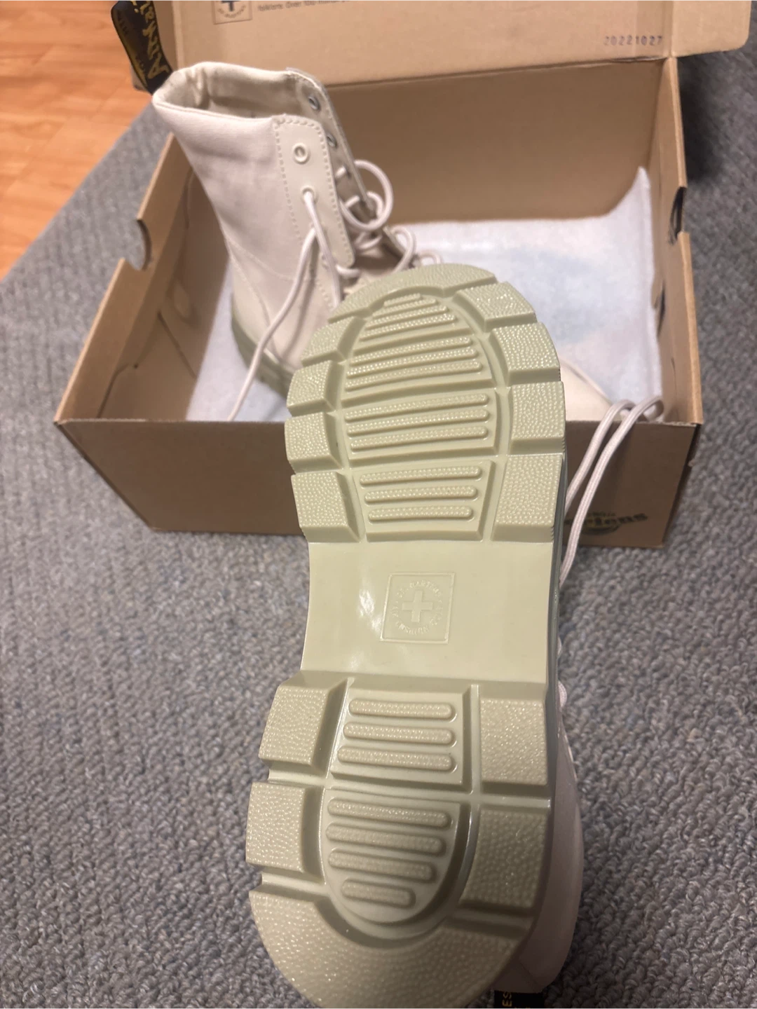 Dr. Martens Cream Canvas Boots - photo 3