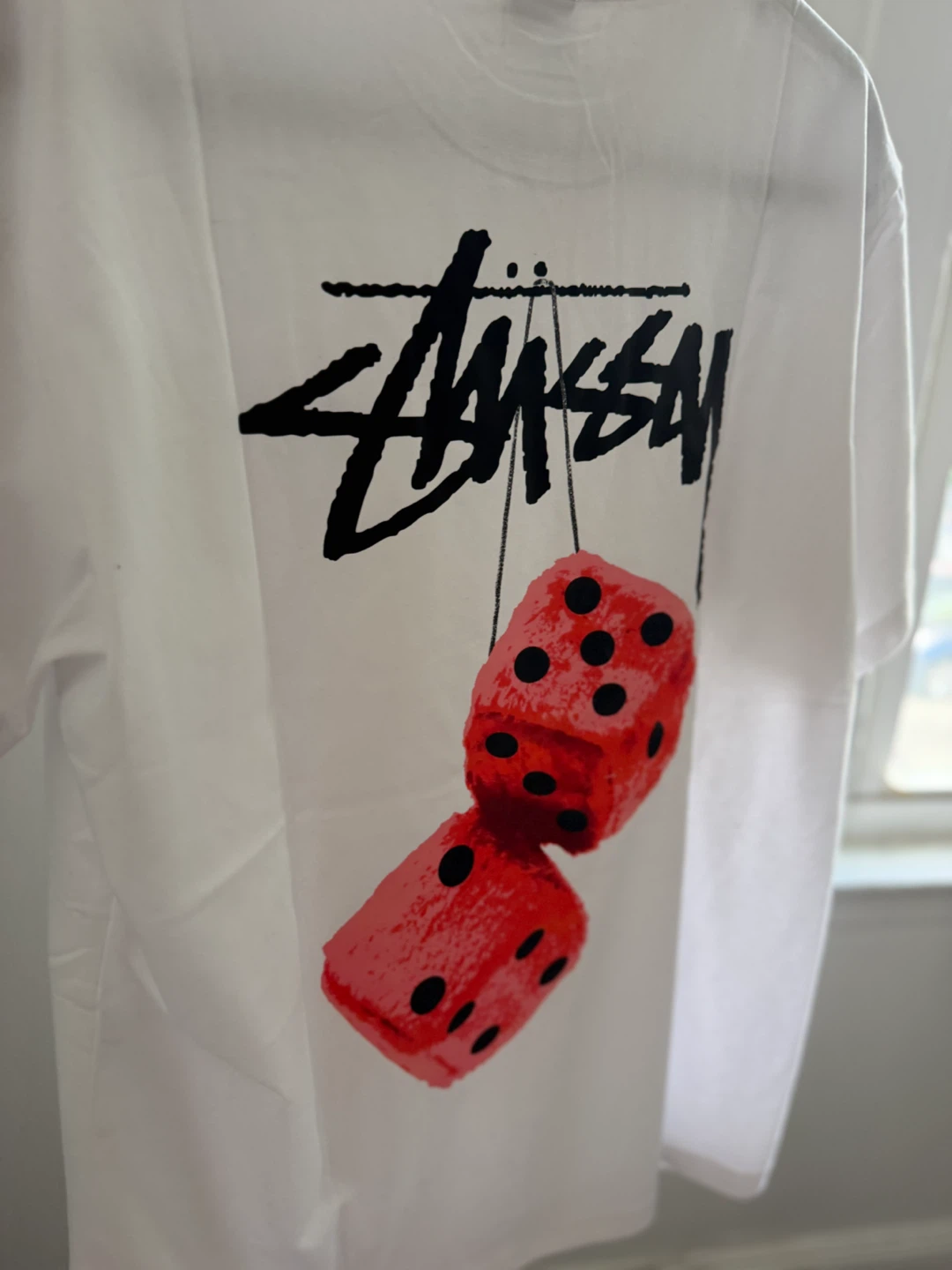 Stüssy Dice Graphic T-Shirt - White - Medium - photo 5