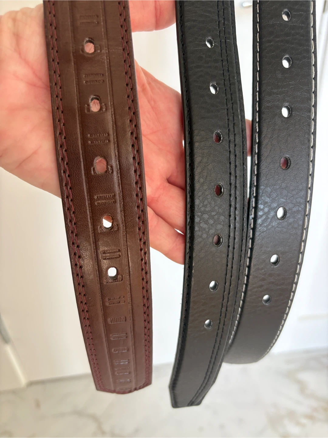 3 Men’s Belts New Condition Canadian Longhorn & Italian