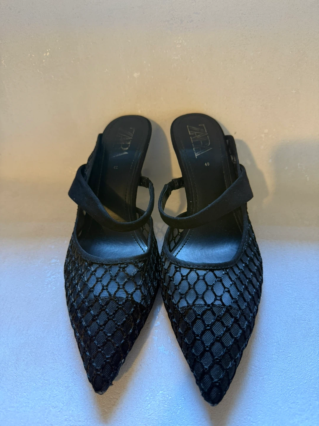 Zara Mules Heels Size 40