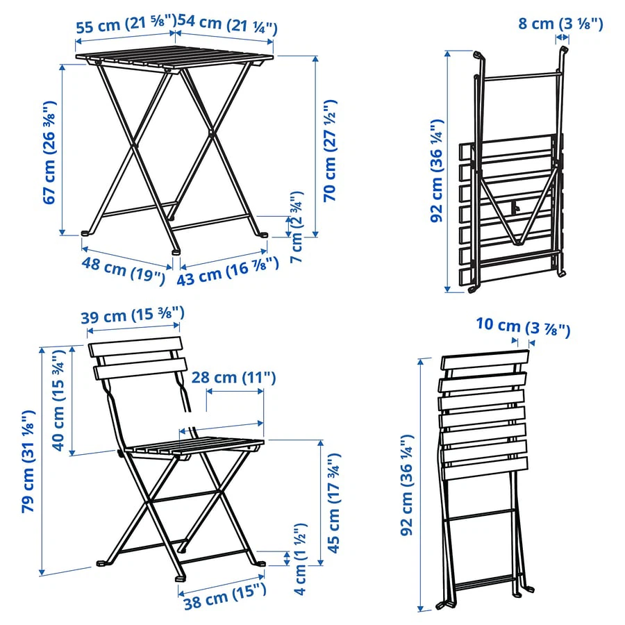 IKEA Table+2 Outdoor Chairs - photo 5