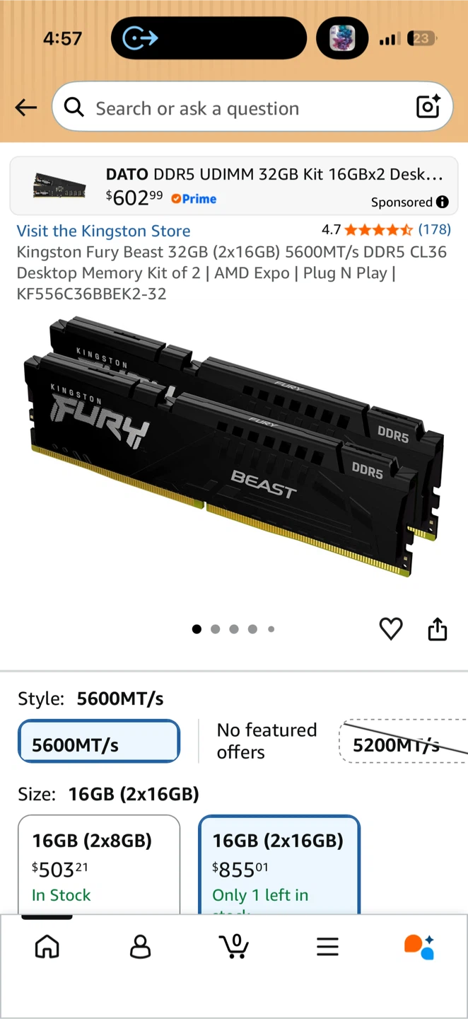 32gb DDR5 Ram