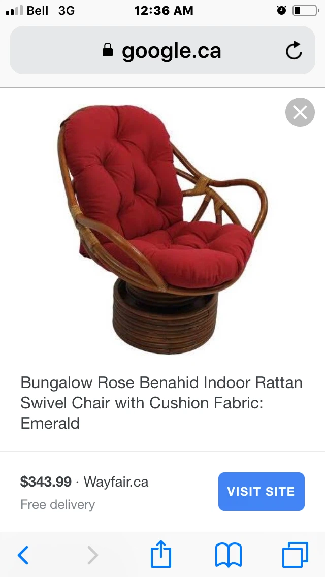Rattan Swivel Chair - photo 2