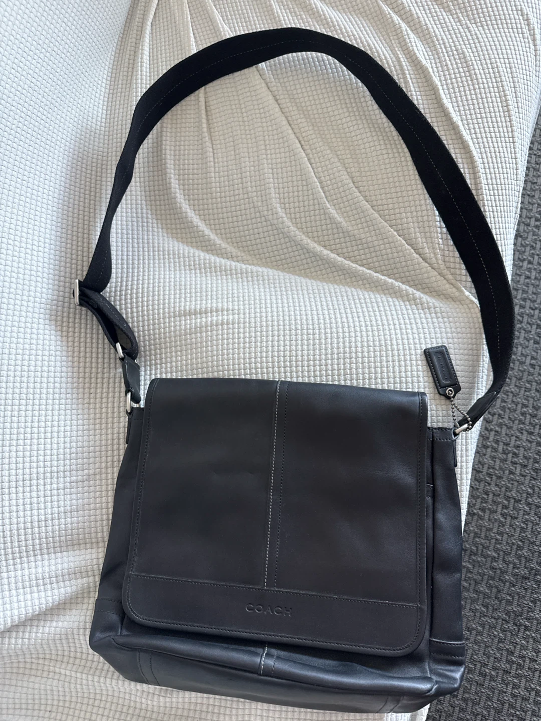 Coach Leather Messenger Bag - photo 2