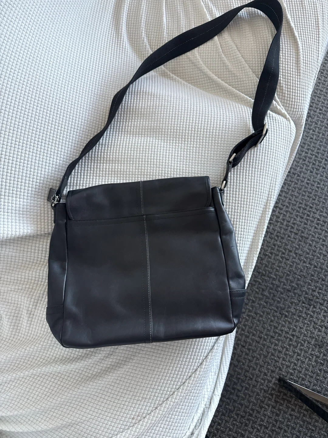 Coach Leather Messenger Bag - photo 3