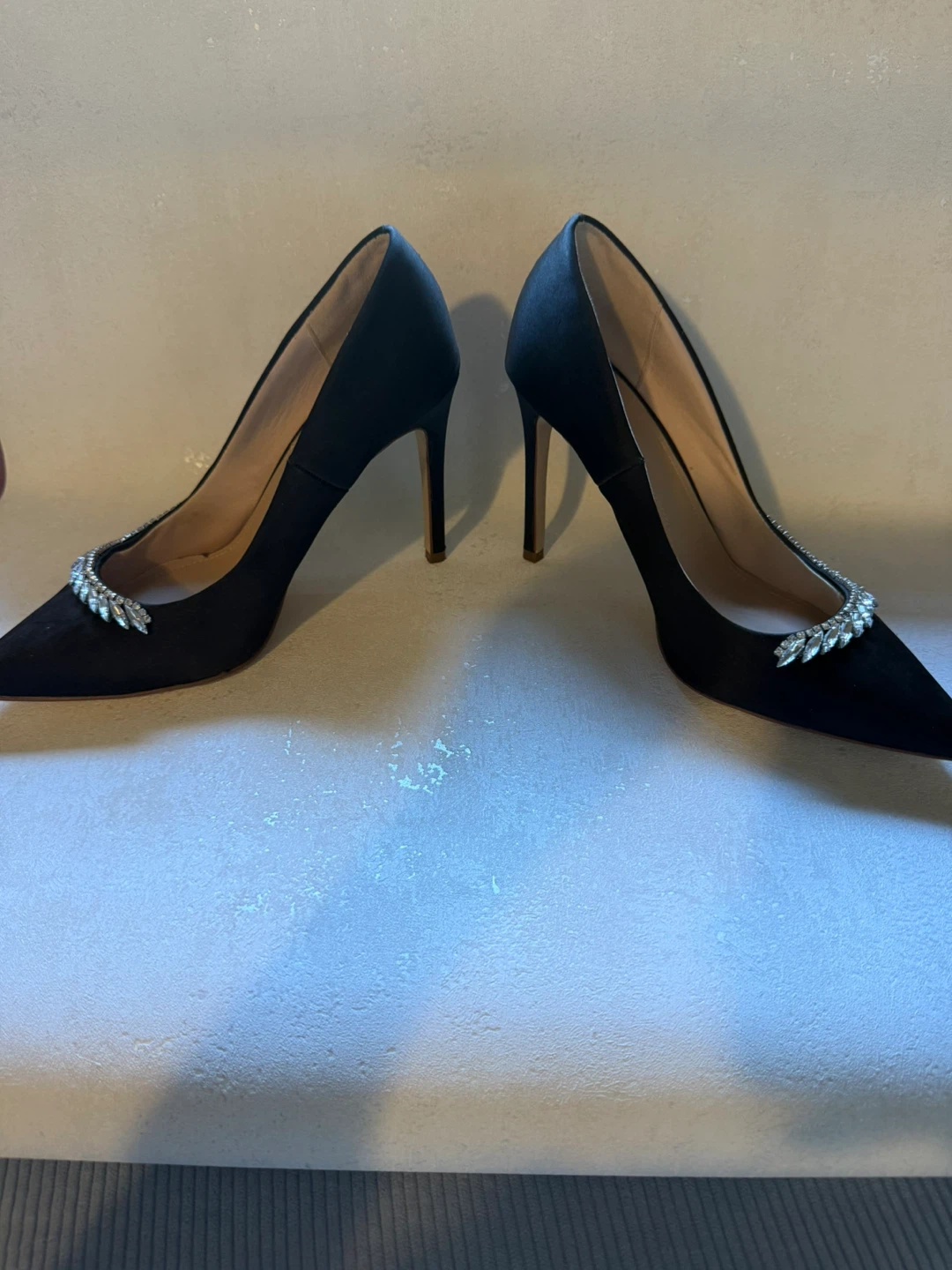 H&M Black Embellished Heels - Size 39 - photo 4
