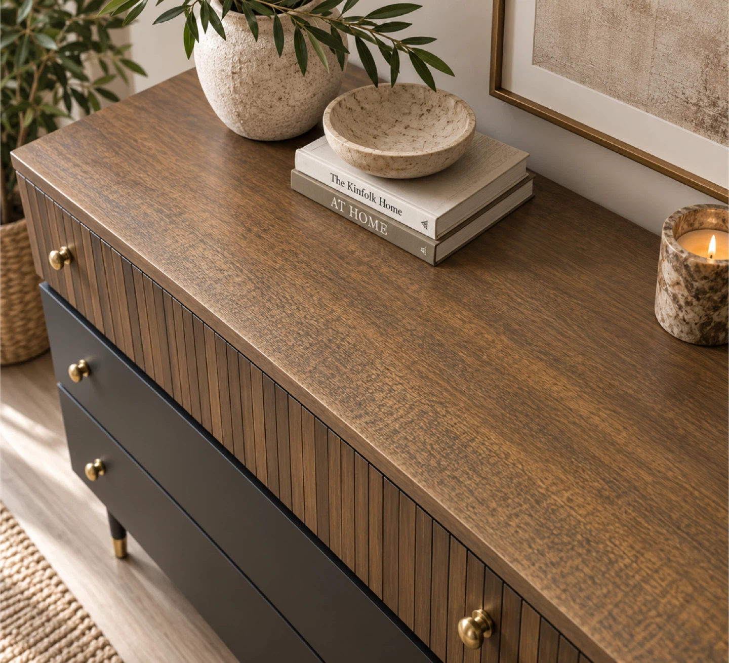 ✨ Gibbard Mahogany Dresser | Modern Fluted Design ✨ - photo 2