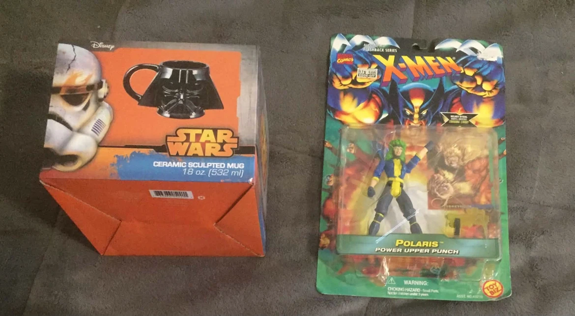 Star Wars Darth Vader Mug and X-Men Polaris Figure