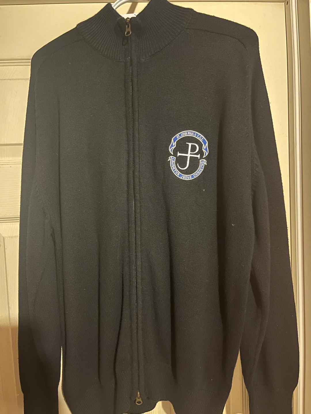 St. John Paul II Uniform Zip-Up Sweater only worn once