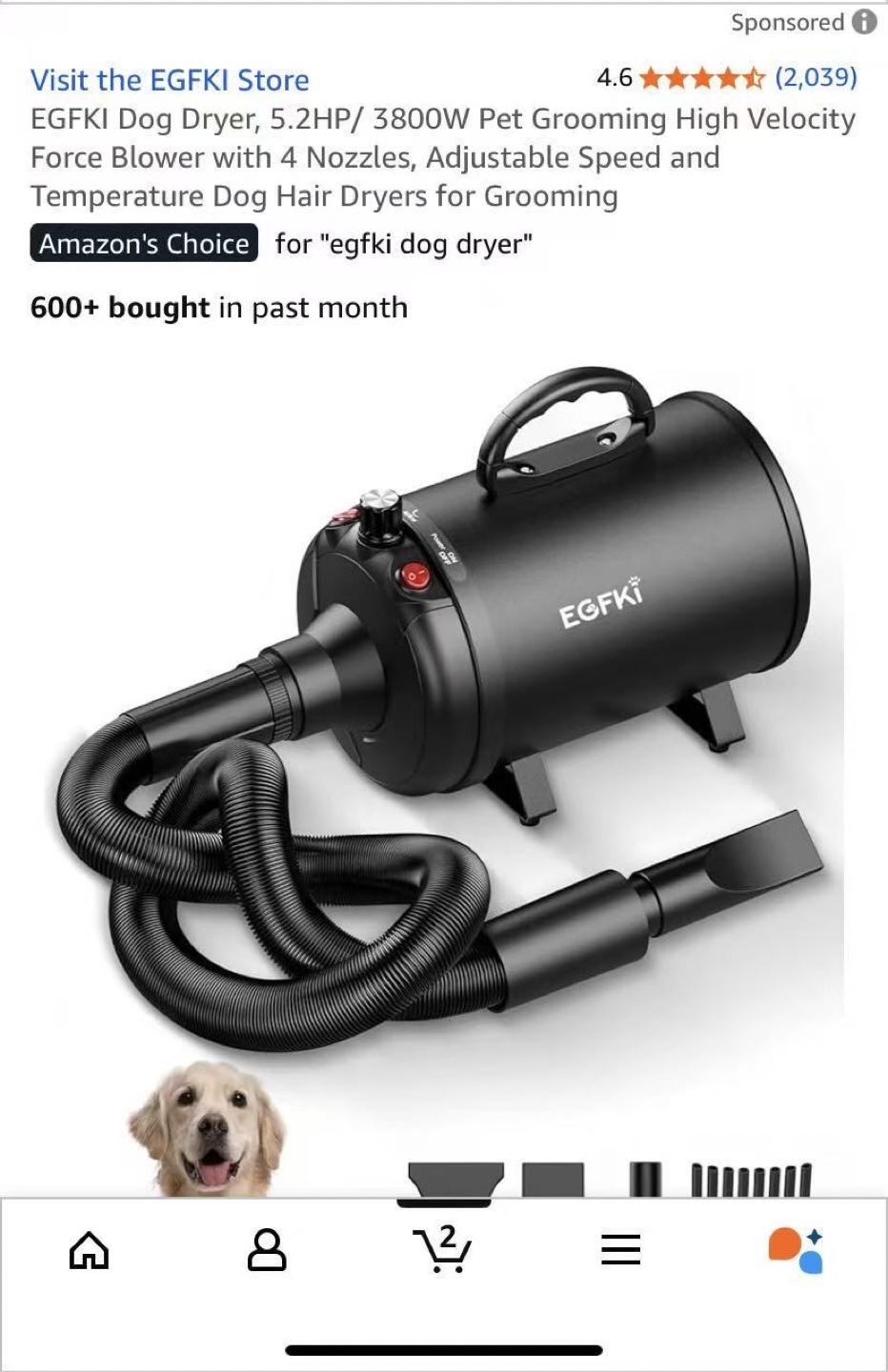 EGFKI Pet Dryer