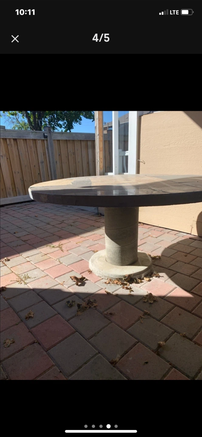 Stone mosaic outdoor dining table - photo 3