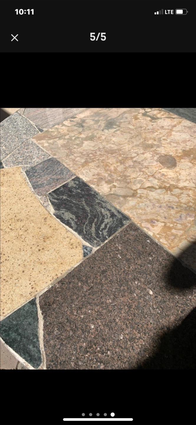 Stone mosaic outdoor dining table - photo 4