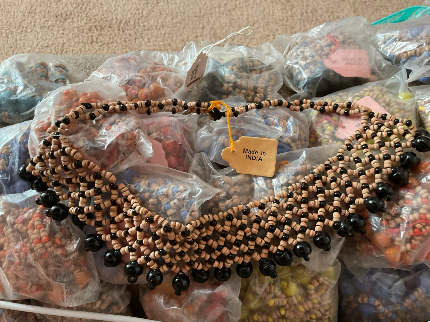 Handcrafted Beaded Necklace Made in India - photo 2