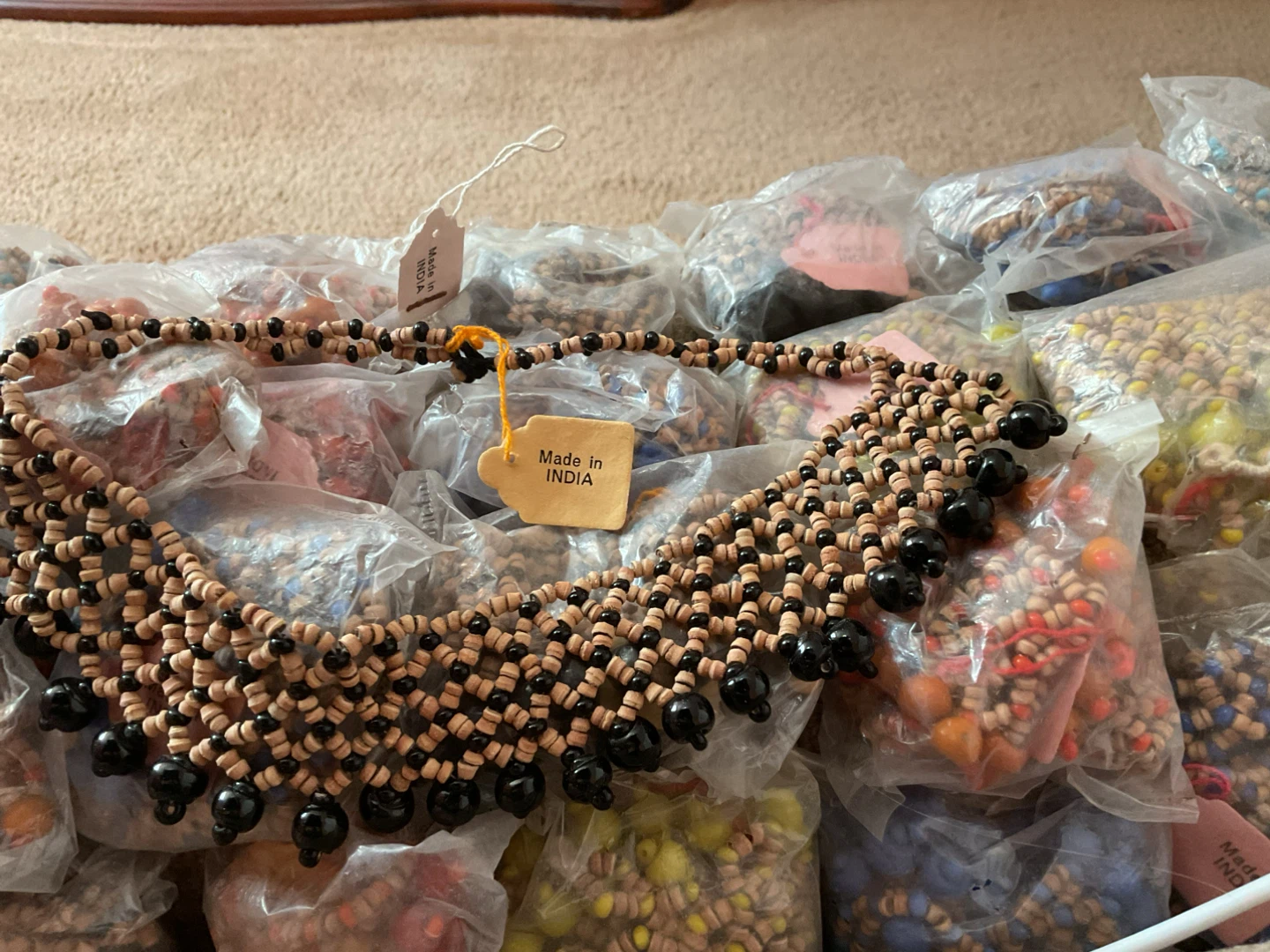 Handcrafted Beaded Necklace Made in India - photo 3