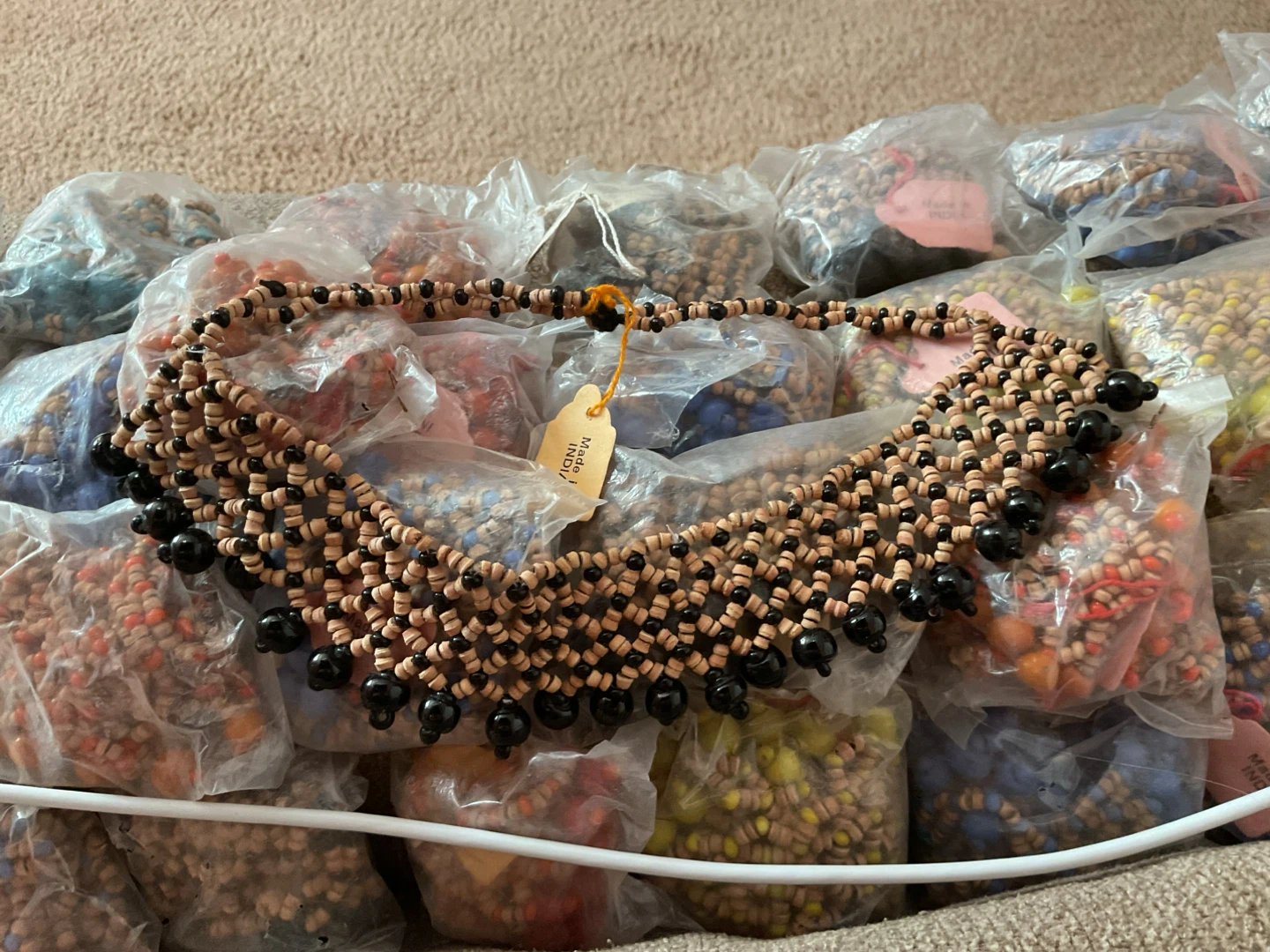 Handcrafted Beaded Necklace Made in India - photo 4