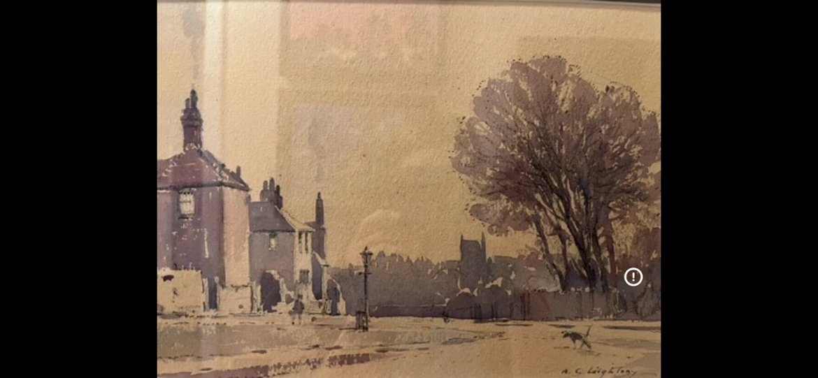 Art- Historical art piece-A.C. Leighton (1901-1965) watercolour