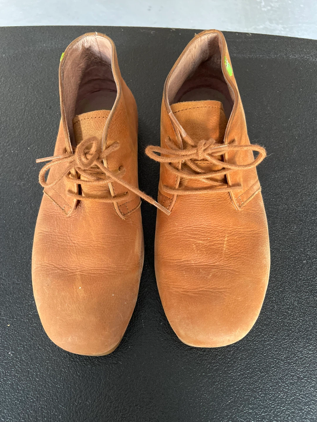 El Naturalista Leather Ankle Boots Tan