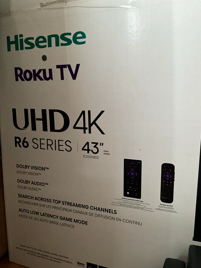 Hisense 43" Roku TV UHD 4K R6 Series