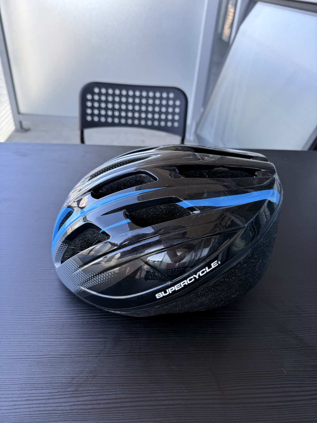 Supercycle Bike Helmet Black and Blue