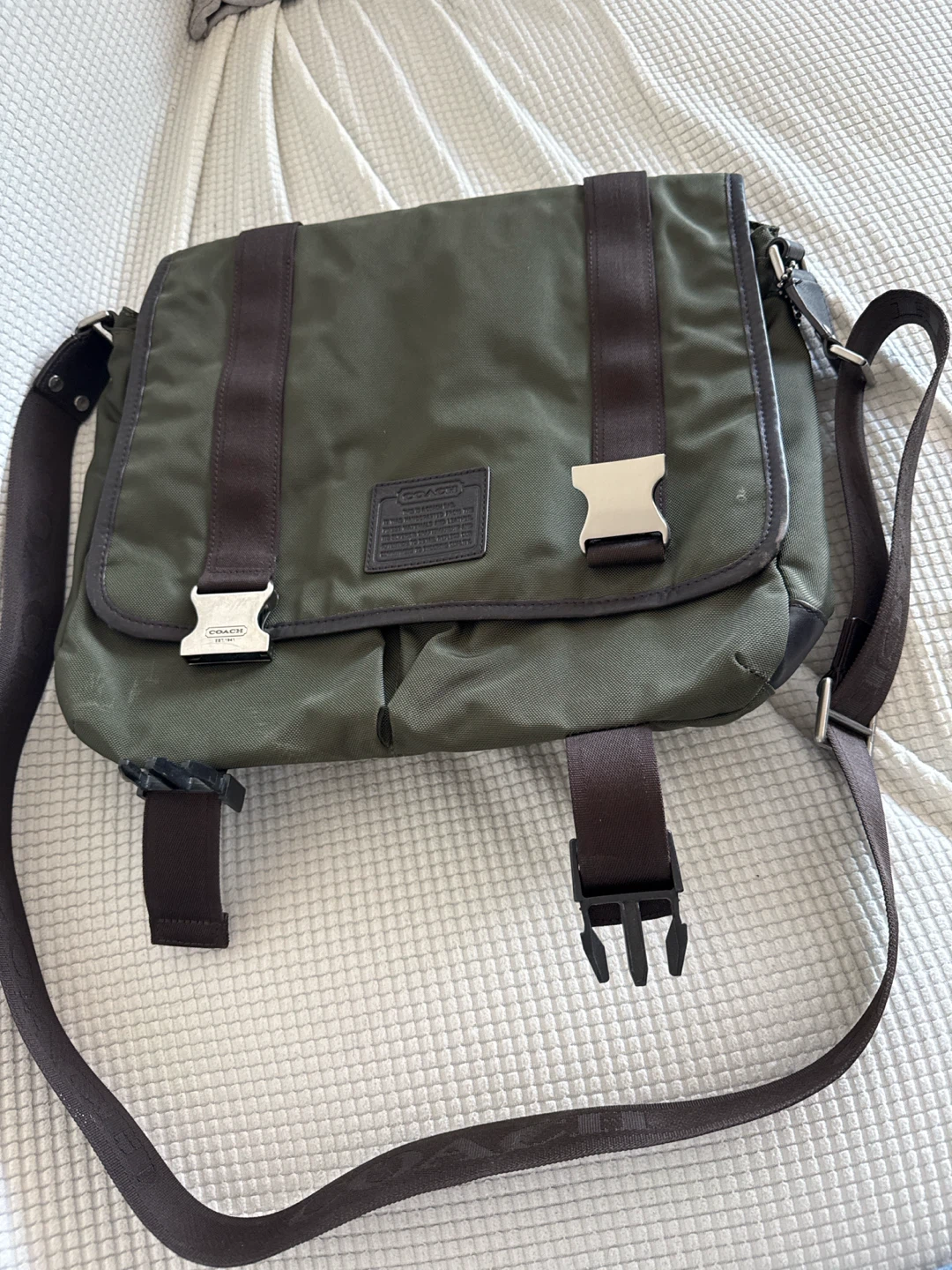 Coach Olive Green Messenger Bag