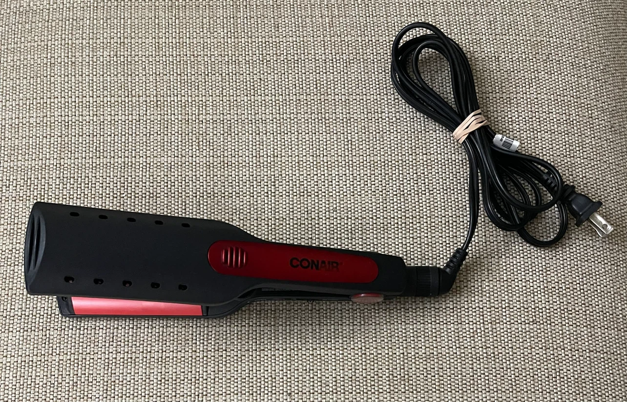 🌱Conair Wet/Dry Hair Straightener - Black & Red - photo 3