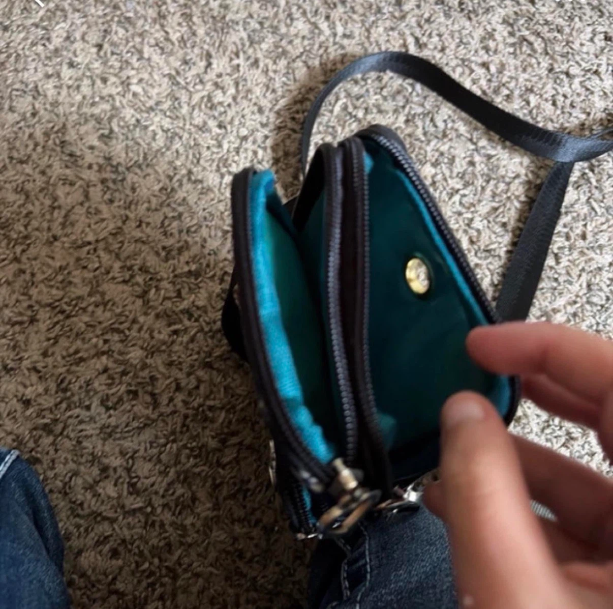 Blue Floral Small Crossbody Bag - photo 2