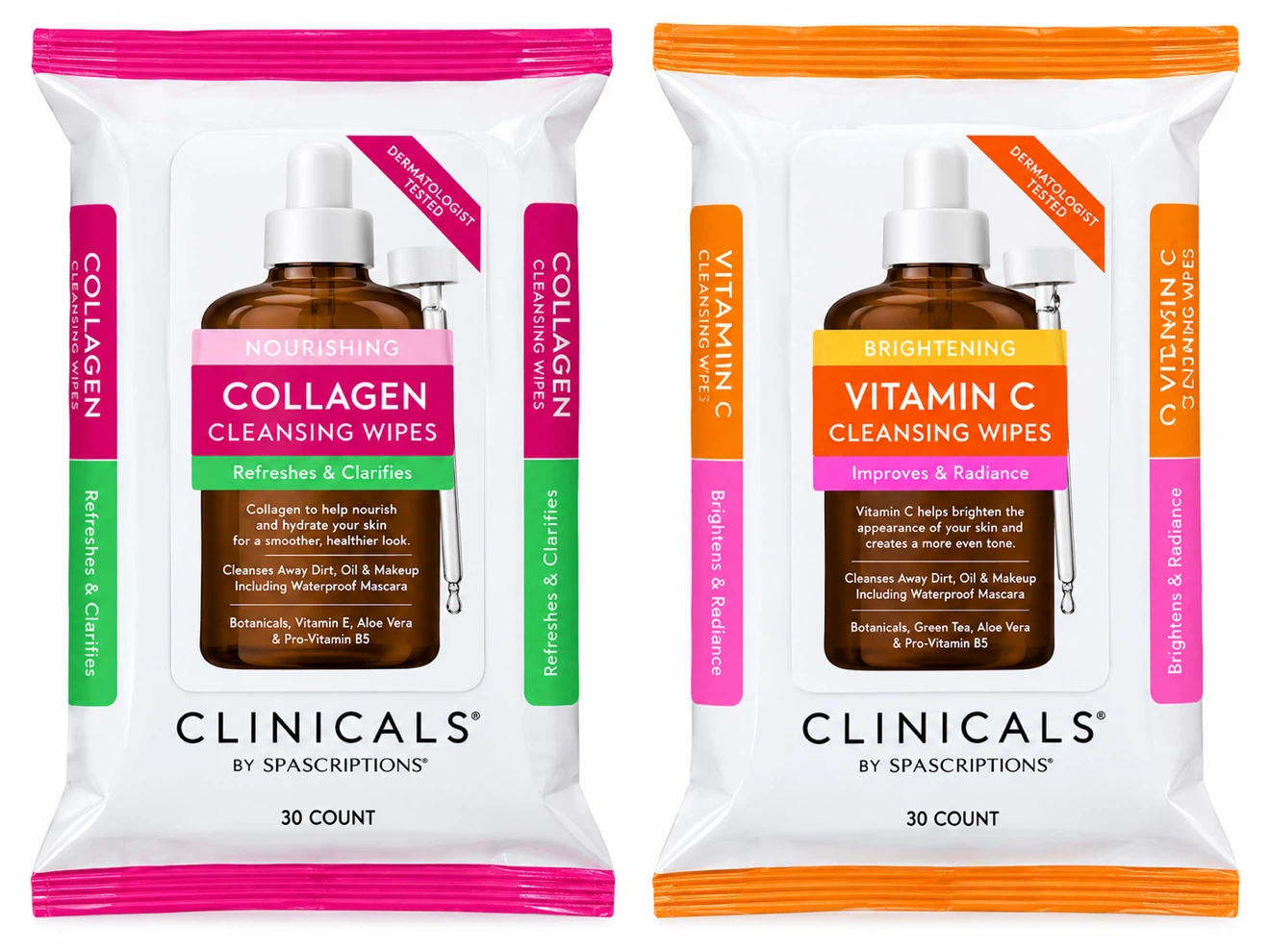 FREEFacialCleansingWipes Collagen or Vitamin с