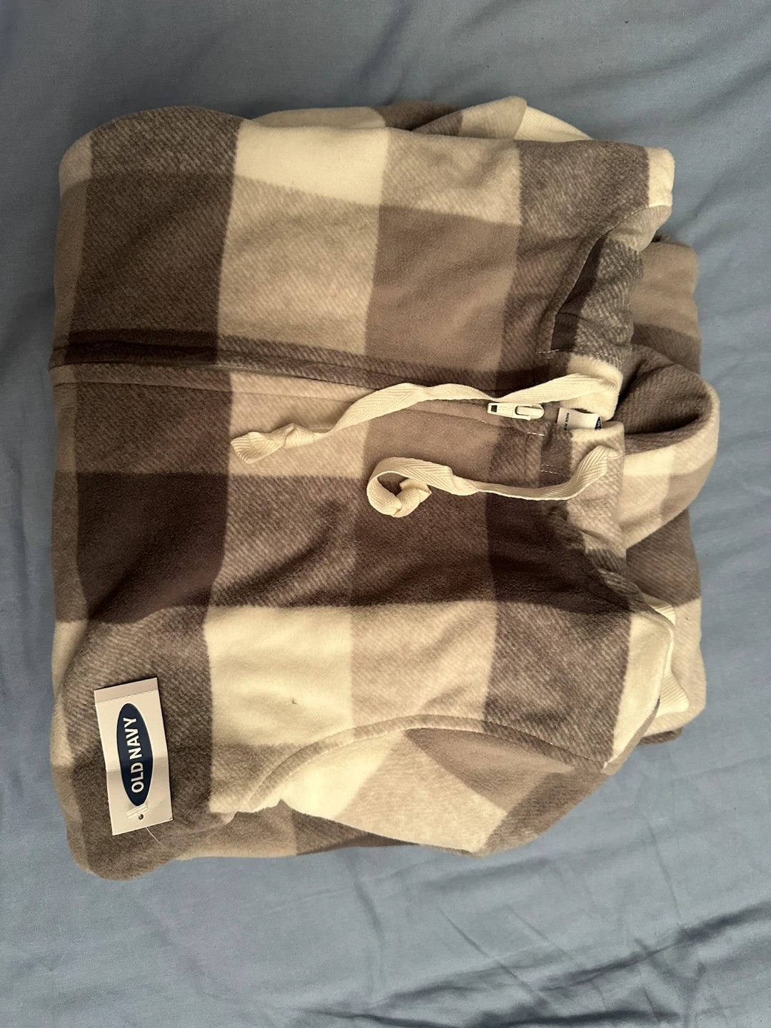 Old Navy Plaid Fleece Zip-Up Hoodie - photo 3