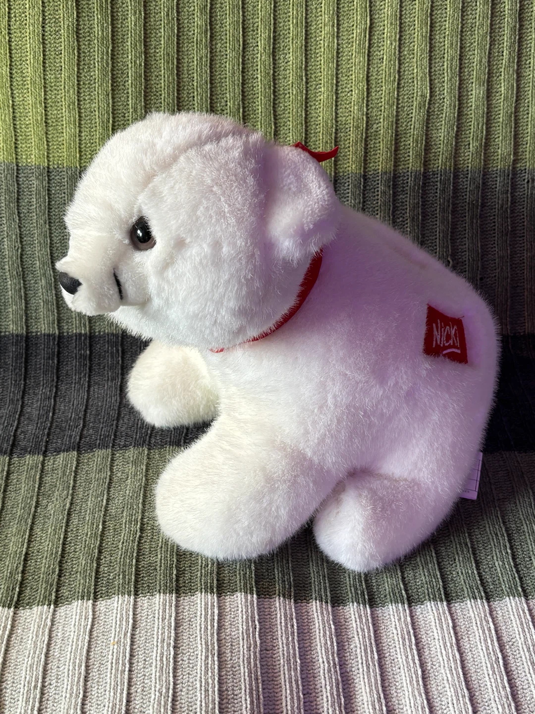 1985 Dakin Brand Nicki Plush Bear Coin Bank - VTG Plush Polar