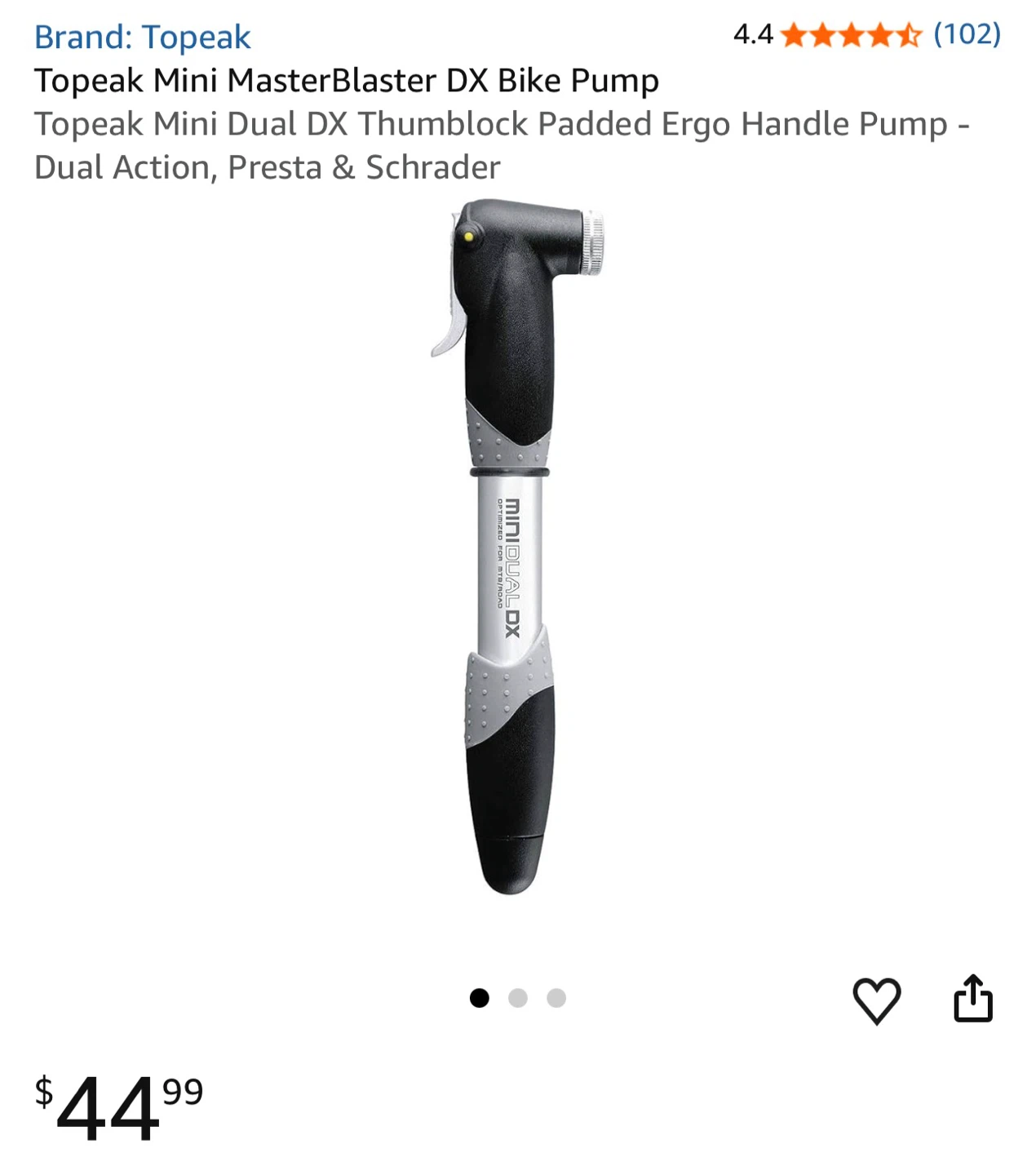 Topeak mini dual x bike pump 120 psi - photo 3