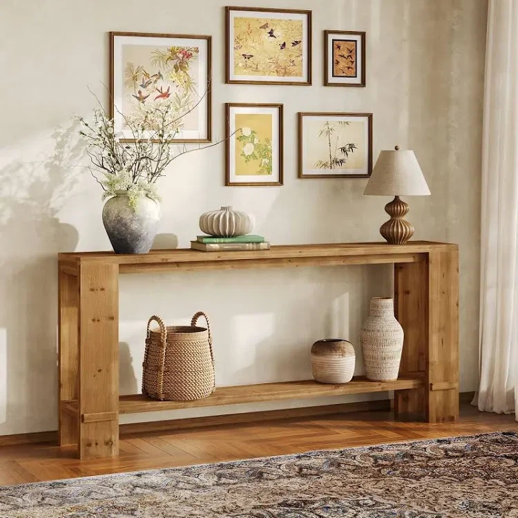 Rustic Wood Console Table
