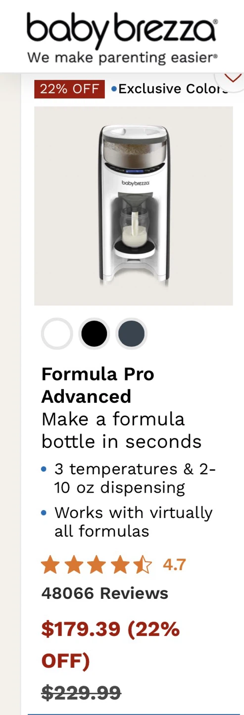 Baby Brezza Formula Pro Advanced