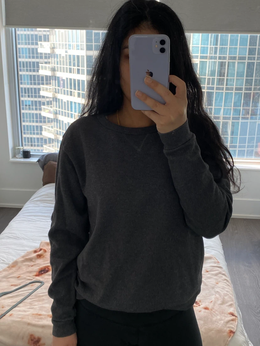 Hanes Dark Grey Crewneck Sweatshirt - photo 2