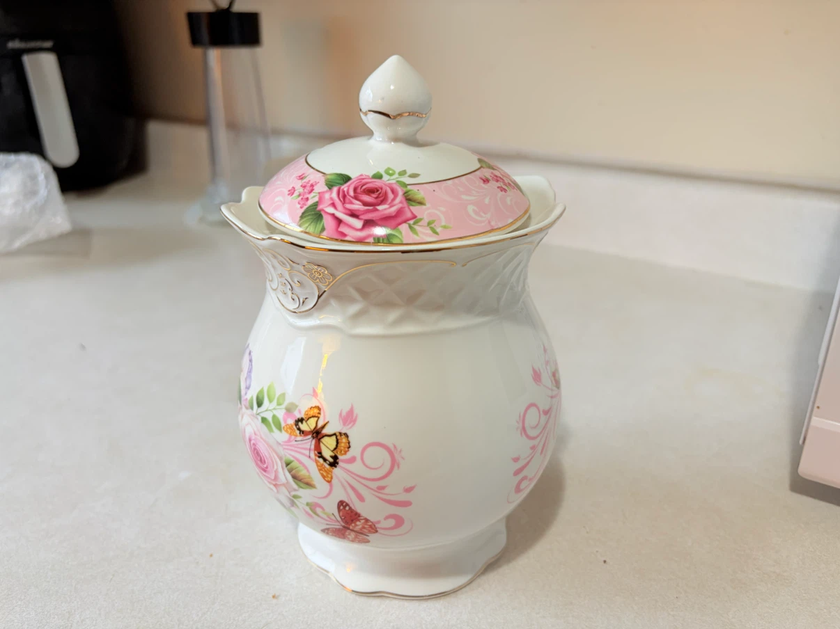 3 White Ceramic Canisters – Brand New - photo 2