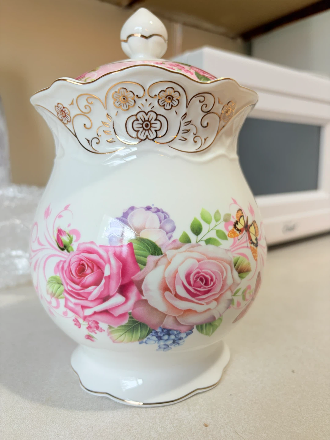 3 White Ceramic Canisters – Brand New - photo 3