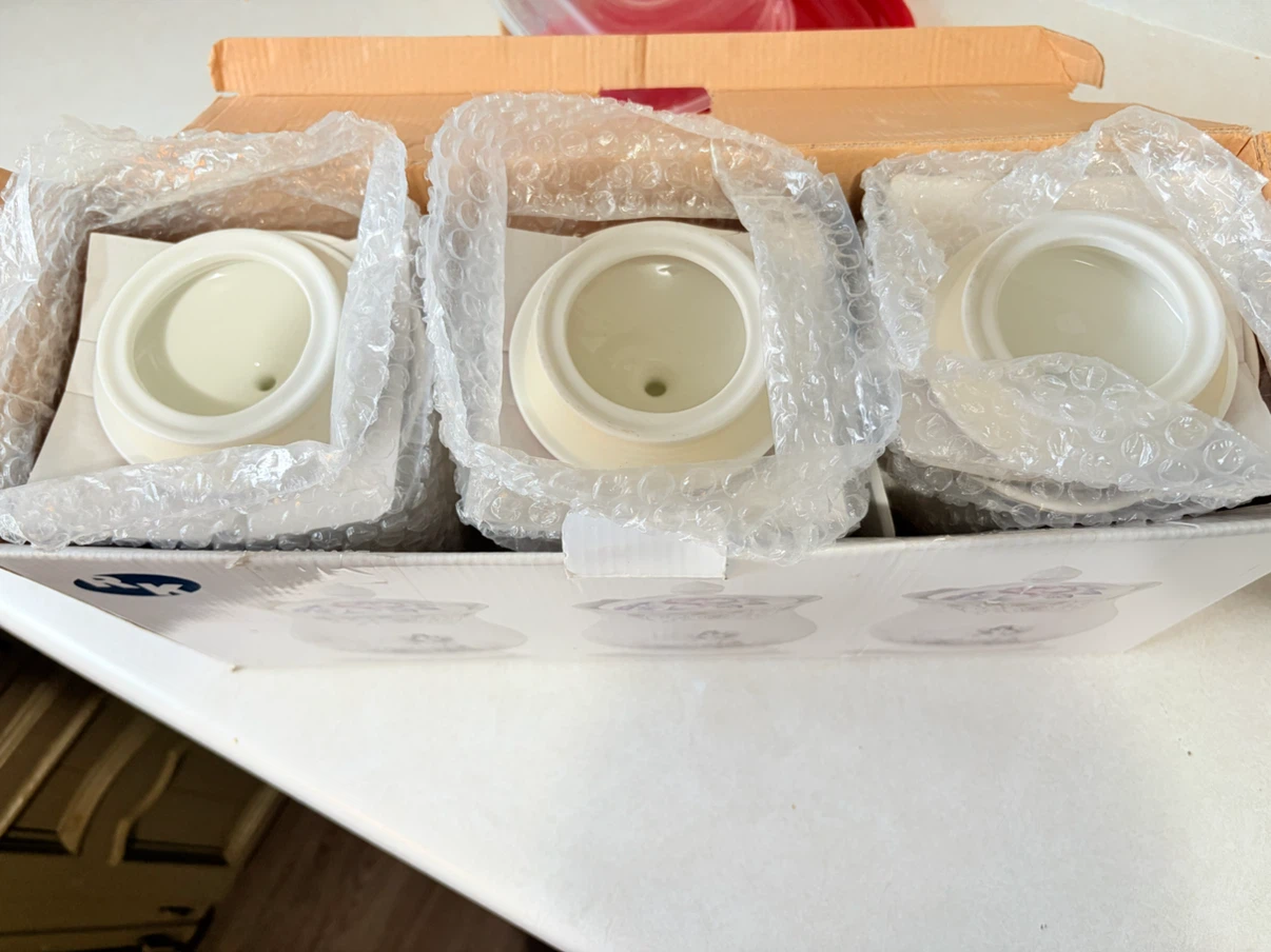 3 White Ceramic Canisters – Brand New - photo 5