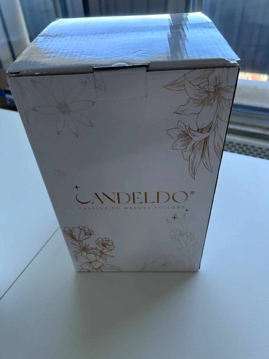 NOT USED/OPENED Amber color Candle Lamp with Timer from Amazon - photo 2
