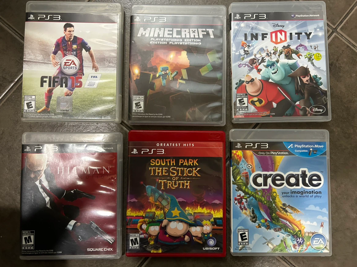 Set of six PlayStation 3 Games